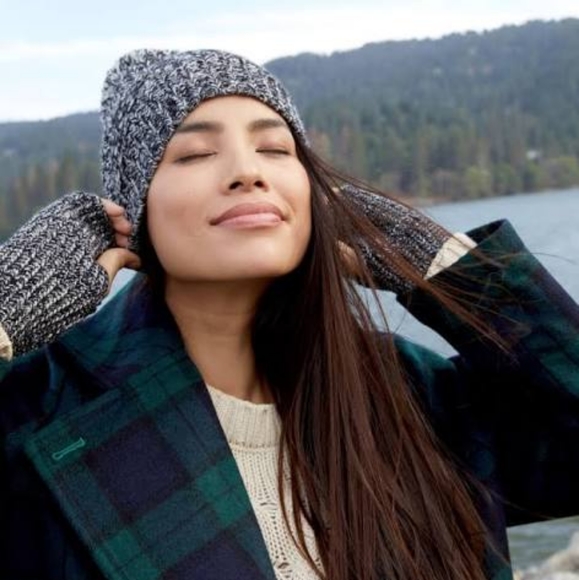 SALE Rebecca Minkoff Marled Beanie & Arm Warmer - Picture 6 of 6